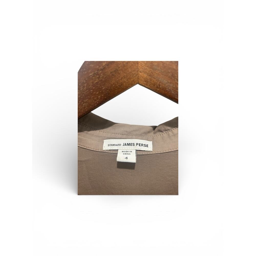 Standard JAMES PERSE Contrast Panel Button Up Blo… - image 2